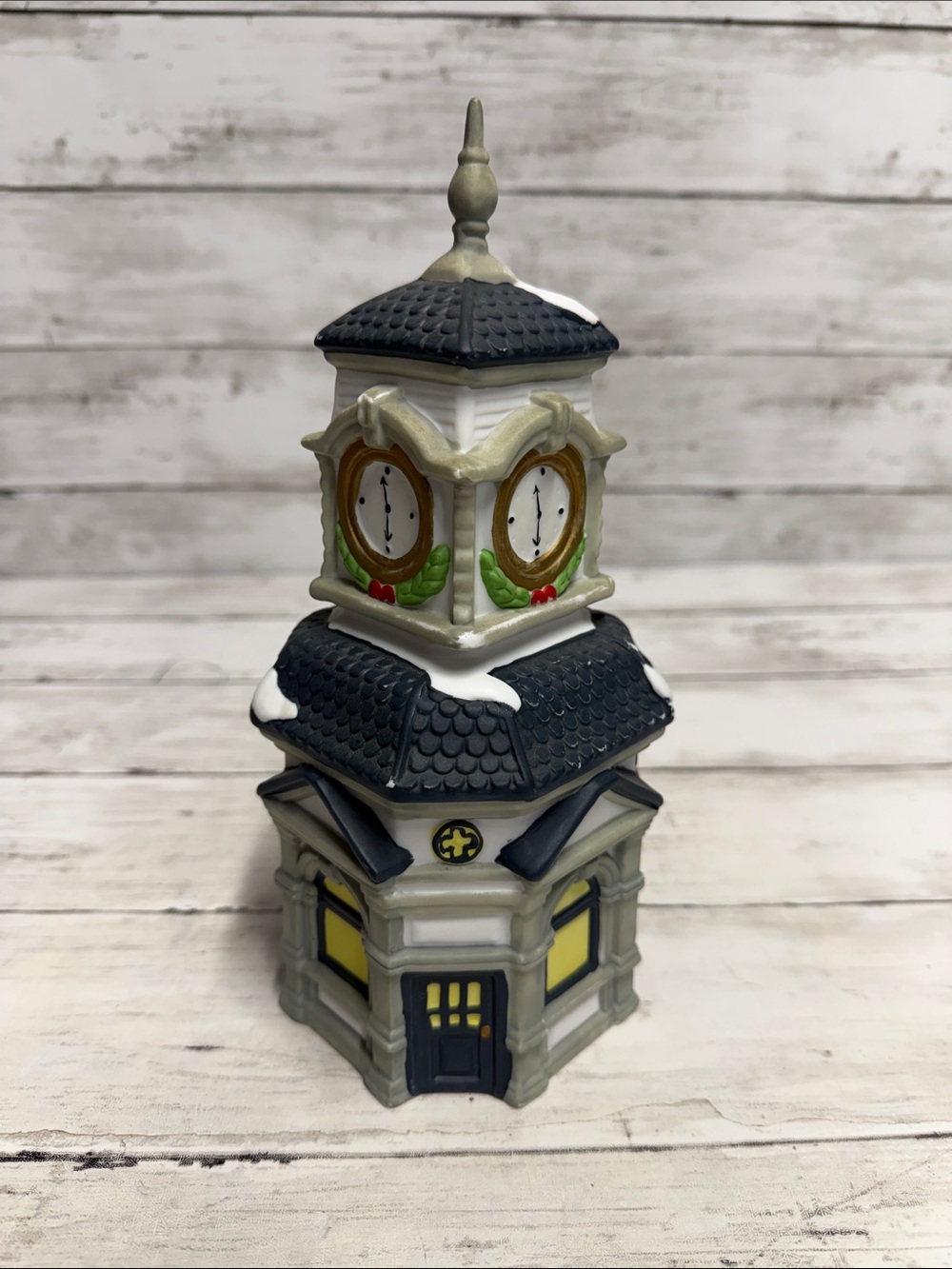 Dickens Collectibles Town Series Clock Tower Lamp, 1996